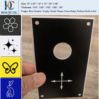 Plaques en plastique ABS double couleur, qualité européenne, noir/mat ou blanc, gravure laser, laminées, 2'x4' (24''x48'') 610x1220mm