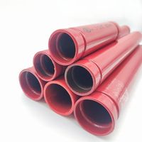 Tuyaux en acier pour sprinklers anti-incendie de la marque BAOLAI, ERW SCH40 SCH10 ASTM A795 A53, norme CE ISO 9001 certifiée, revêtement rouge haute résistance