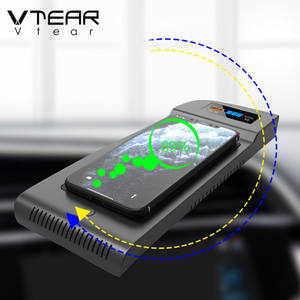 Vtear-cargador inalámbrico QI para <span class=keywords><strong>coche</strong></span>, accesorios para <span class=keywords><strong>Toyota</strong></span> Alphard, modificación Interior, placa de carga rápida de teléfono de 15W, 2018, 2019, 2020 - Product Image 5
