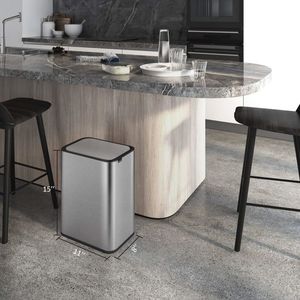 Cubo de basura automático pequeño de inducción de cocina inteligente de 9L, cubo de basura, cubos de basura para Área Comercial - Product Image 3