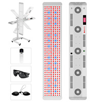 Expédition gratuite depuis l'entrepôt américain, panneau de luminothérapie infrarouge à écran tactile avec commande vocale, pour le corps entier et le visage, pour spa, salon, usage domestique