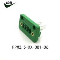 Connecteur à bornes à vis enfichable AOSI 15A 300V, bornier de raccordement de fils remplaçable, en promotion