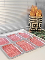 Barquette jetable en PET de qualité alimentaire, boîte pour aliments pour bébés, contenants pour steaks, fruits de mer, fruits et légumes biologiques, prolonge la durée de conservation