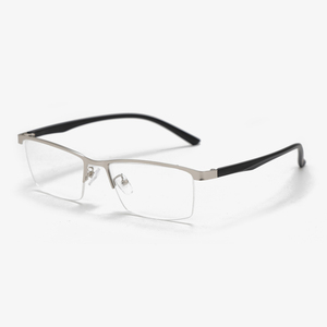 <span class=keywords><strong>Lecool</strong></span> 8743 54-16-142 Gafas de Negocios Sólidas con Montura Semi-Aro de Acero Ligero y Antireflejo - Product Image 6