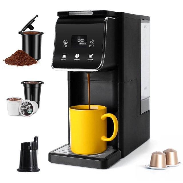 Removable Water Reservoir 51oz Coffee Maker Home Travel Office Capsule Pod Coffee Maker