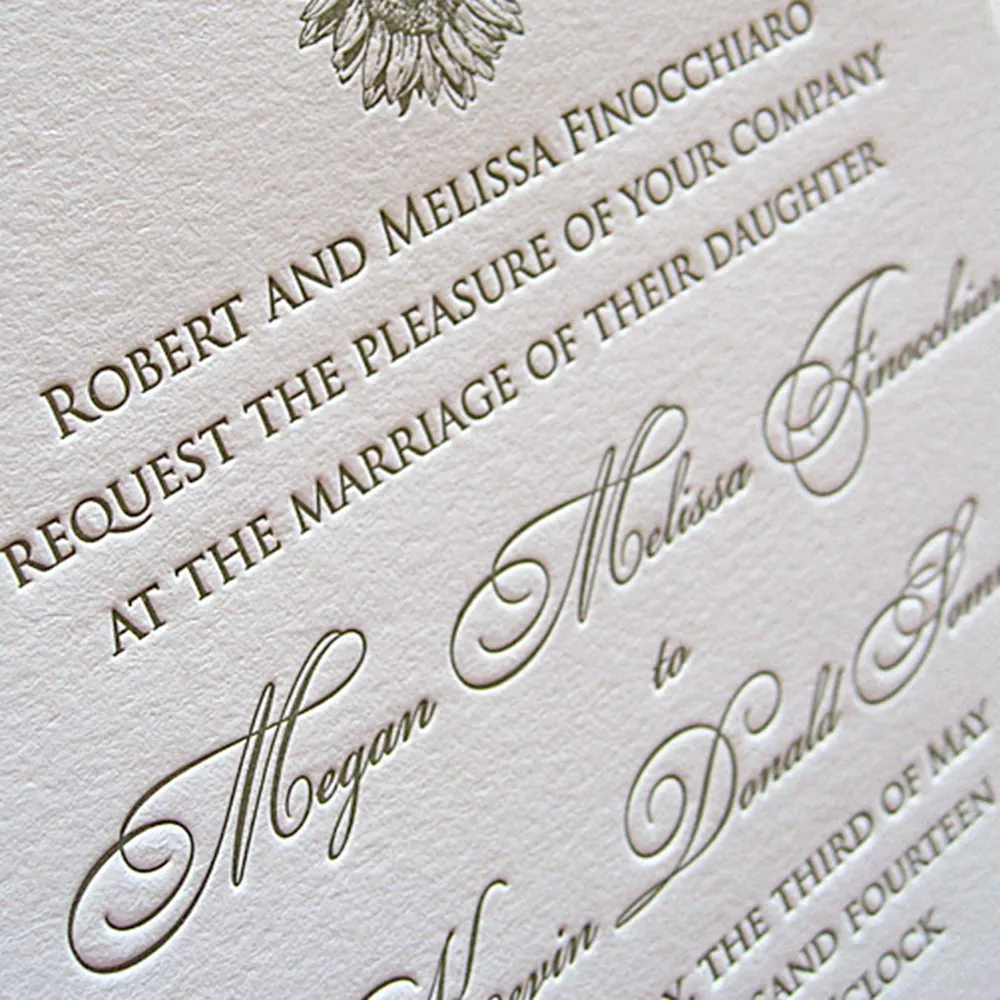 Элегантные свадебные приглашения и Пригласительные открытки на день рождения с debossed текстом и персонализированные открытки меню