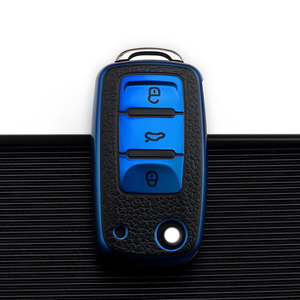 Accessori per chiavi auto in morbida pelle TPU Cover per chiave per auto adatto per <span class=keywords><strong>VW</strong></span> Volkswagen Mercedes Audi Toyota - Product Image 4