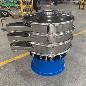 Sanli in acciaio inox circolare vibrante setacciatrice macchina fabbrica diretta motore lavorazione alimenti separazione delle particelle - Product Image 1