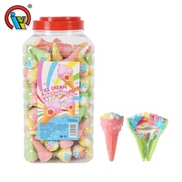 Bonbons Halal Colorés Mini Size Crème glacée à la guimauve avec remplissage de confiture