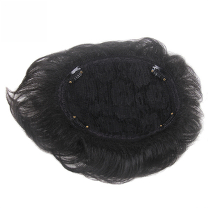 Парик для мужчин натуральный черный коричневый <span class=keywords><strong>3</strong></span>-дюймовый механизм для замены волос из синтетического волокна, заводская цена - Product Image 2