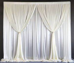 10ftx10f negro blanco telón de fondo cortinas boda telón de fondo para boda evento Fiesta - Product Image 5