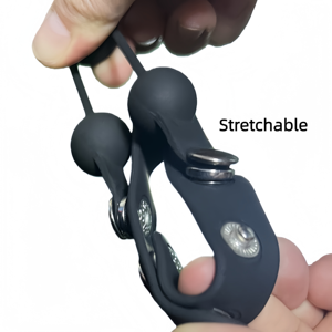 Мужское силиконовое кольцо для члена для усиления эрекции, длительного и более интенсивного секса, с функцией задержки эякуляции - Product Image 2