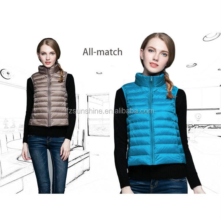 Gilet Matelassé Léger Pour Femme, Veste Sans Manches Grande Taille Avec