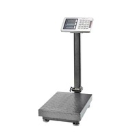 Báscula Digital Electrónica de Plataforma TCS de 150kg/180kg con Barandillas, Báscula Postal, Báscula de Precios