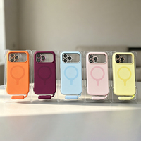 JOYPORODO S128 pour Apple iPhone 18 Étui en silicone Étui de téléphone avec cordon Étui de téléphone