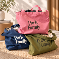 Sac fourre-tout en toile recyclée robuste et écologique, imprimé sur mesure en gros, grand format, entièrement imprimé, réutilisable pour les courses, en coton