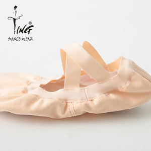 Zapatillas de Ballet de Lona Negras para Práctica de Danza para Niñas y <span class=keywords><strong>Mujeres</strong></span>, Zapatos de Ballet Suaves con Elástico, Venta al por Mayor - Product Image 4