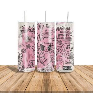 Vaso Karol G Bichota Season, sublimación personalizada, vaso de 20oz con tapa y pajita - Product Image 6