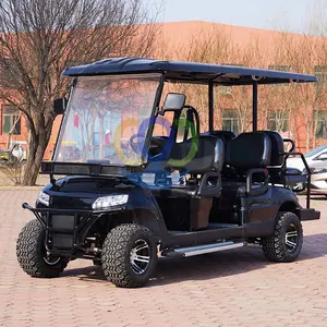 Voiturettes de golf électriques de 72V 5Kw pour adultes avec batterie au lithium de 1 à 3 ans de garantie