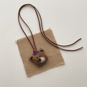 Lindo Collar <span class=keywords><strong>de</strong></span> Tela con Muñeco <span class=keywords><strong>de</strong></span> Animal para Niñas, Llavero <span class=keywords><strong>de</strong></span> Juguete, Perro, Oso, Ganso, Cereza, Hongo <span class=keywords><strong>de</strong></span> Dibujos Animados, Cordón <span class=keywords><strong>de</strong></span> Tela, Adorno, Regalo - Product Image 3