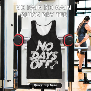 Nuevo Diseño, Sin Dolor, Sin Ganancia, Camiseta Deportiva Transpirable de Punto 100% Algodón de Secado Rápido, Camiseta de Gimnasio, Camiseta de Culturismo - Product Image 2
