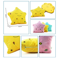 Muslimische Eid Mubarak Puppe Mein Dua-Kissen Ramadan-Geschenk für Kinder Dua und Sure Koran-Sound Buntes Wolken-Stern-Kissen mit LED-Licht
