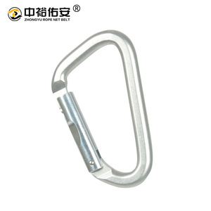 คาราไบเนอร์รูปตัว D ยี่ห้อ Zhongyu ขนาด 104x61x19.5 มม. ผลิตจากเหล็กอัลลอยด์ พร้อมตะขอเกี่ยวแบบปลดเร็ว สำหรับอุปกรณ์ปีนเขา - Product Image 4