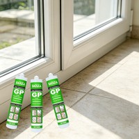 Scellant silicone acétique GP imperméable, mastic silicone pour éviter les fuites dans les zones humides de la salle de bain et de la cuisine