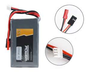Công suất cao 7.4V <span class=keywords><strong>2200mAh</strong></span> 2S LiPo pin cho bbl1 Futaba 3P cắm cho 14sg 16sz 18sz 7.4V điều khiển từ xa có thể sạc lại pin - Product Image 5