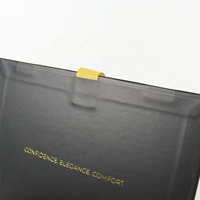 Boîte cadeau de luxe personnalisée avec impression élastique décorative, aimantée, avec ruban et nœud pour emballage cadeau, boîtes en papier noir doublées de satin, vente en gros