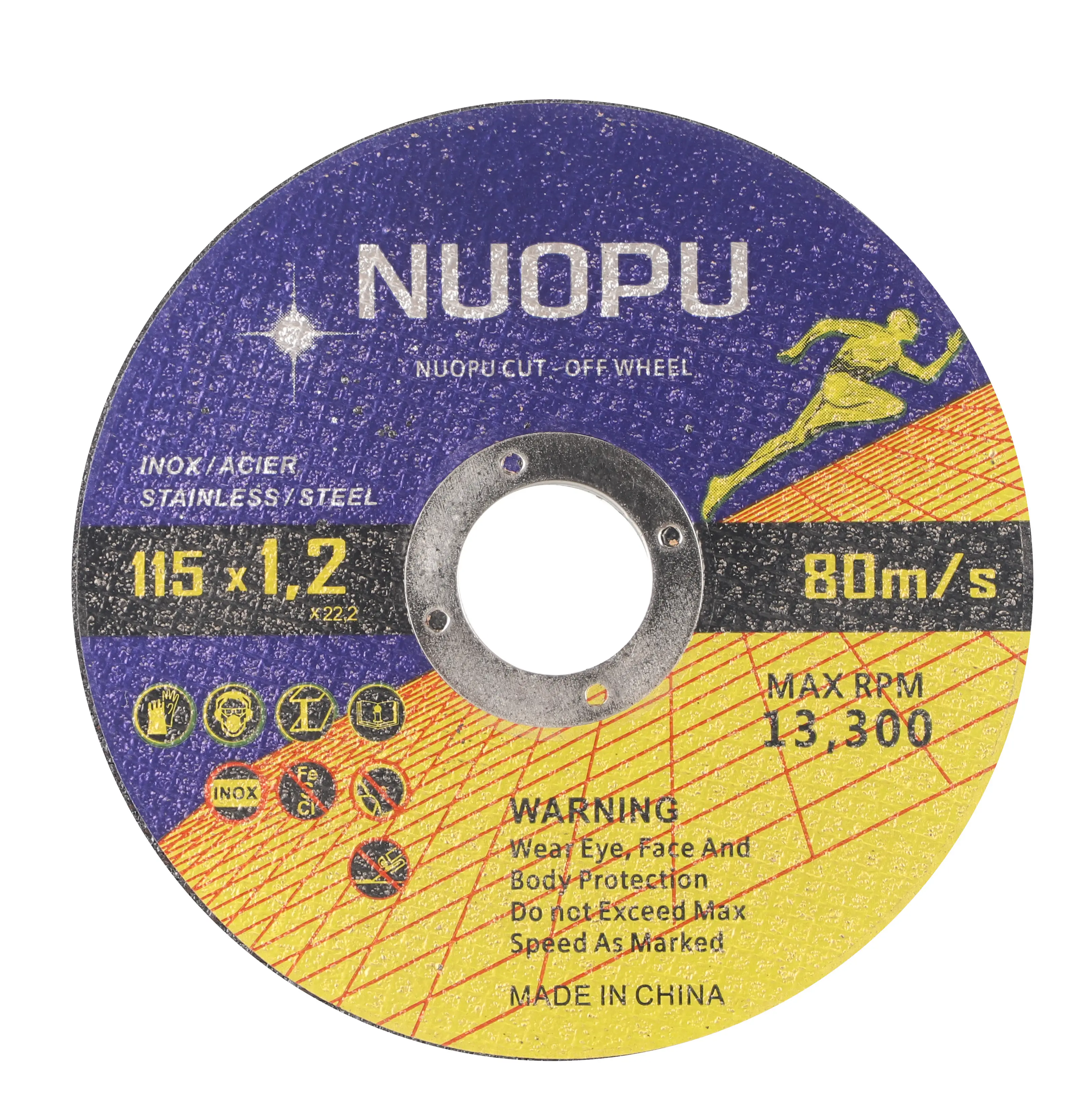 Butten קצת כלי יהלום חיתוך טחינת גלגל תווית נירוסטה חיתוך דיסק דיסק ISO9001 MPA EN12413 CN;ZHE