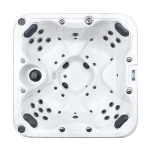 Jacuzzi de Lujo con 38 Jets, Equipado con Calentador de Temperatura Constante, Moderno Jacuzzi Exterior Independiente de Acrílico para Uso en Hoteles - Product Image 4