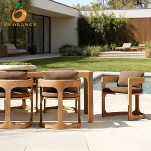 Tutte le stagioni Teak 11 pezzo mobili da esterno tavolo da pranzo in <span class=keywords><strong>legno</strong></span> massello <span class=keywords><strong>Patio</strong></span> tavoli da pranzo e sedie Set mobili da esterno - Product Image 1