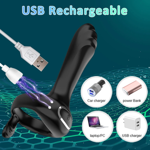 <span class=keywords><strong>Anillo</strong></span> Vibrador para Pene con Control por Aplicación, <span class=keywords><strong>Anillo</strong></span> de Silicona Inteligente con Bluetooth para Parejas, con Estimulador de Clítoris para Hombres - Product Image 5