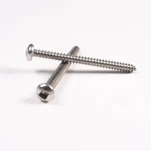 Stainless Steel 18-8 Square Drive Pan Head Countersunk Decking Sheet Metal Screws for Wood #10-16 x 1 3/4