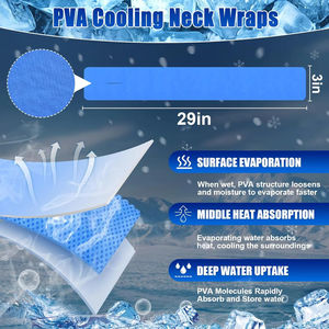 Handuk pendingin PVA 3 Pak, handuk pendingin es instan membungkus kain pendingin tahan lama untuk cuaca panas, pendingin leher Mini untuk panas musim panas - Product Image 3