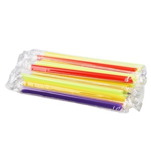 Pailles en plastique jetables Chuangxinglong, transparentes, épaisses, droites, pour thé au lait et fêtes - Product Image 3