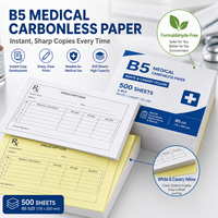 Carta A4 a 3 Veli Bianca Brillante e Resistente con Superficie Liscia per Formulare Commerciali e Copie Multiple