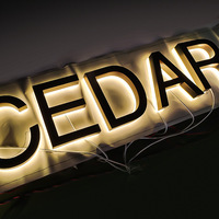 Lettres lumineuses LED 3D pour l'extérieur Enseignes de nom de magasin de pizzas Enseignes de lettres personnalisées Échantillon de lettres Boîte Signes