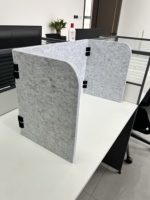 Panneau de séparation de bureau en feutre PET, solution acoustique pour l'intimité sur les bureaux partagés