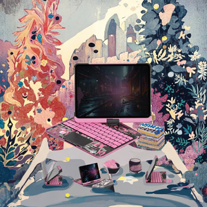 IFacemall 2024 <span class=keywords><strong>Custodia</strong></span> Trasparente in PU con Tastiera Magica per <span class=keywords><strong>iPad</strong></span> <span class=keywords><strong>Pro</strong></span> 11 Pollici Popolare Tastiera Wireless Rotante a 360° con Trackpad Retroilluminato - Product Image 3