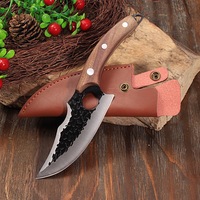Couteau de boucher à désosser forgé à la main, couteau à fileter, couteau à viande Viking, couteau de chef japonais en acier pour le camping, le barbecue, cadeau pour homme