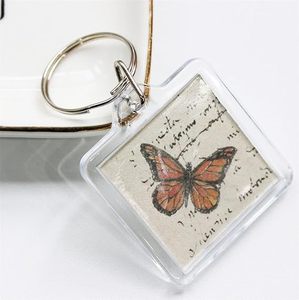 Porte-clés personnalisé en acrylique rectangulaire au design raffiné, porte-clés DIY pour souvenir, anniversaire, vacances, avec photo à clipser rapidement - Product Image 4