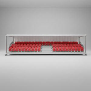 20ft 40ft Temporary Shipping Container Grandstandwith Roof Canopy Outdoor Portable Metal Bleacher Seats Event Stadium Bleachers - Product Image 6