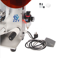 Machine d'étiquetage semi-automatique pour surfaces planes (haut et bas) et bouteilles carrées, pour gel à ongles et petites entreprises de beauté