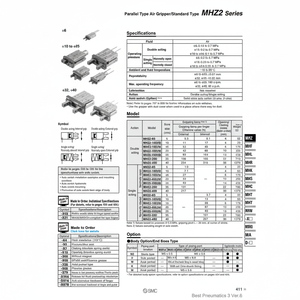 SMC Pneumatics Air Gripper MHZ2-25D Pièces Pneumatiques - Product Image 1