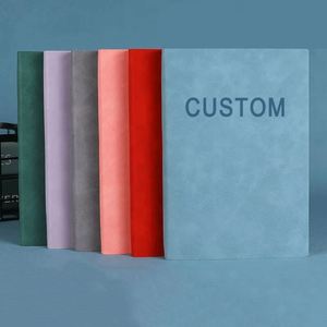 Hot Selling Promotion A5 Business Notebooks Customizable PU Leather Soft Cover Printed Thermal Binding Diary <b>Journals</b> Books - Product Image 2