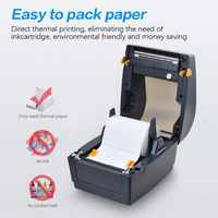 Xprinter 480B imprimante POS thermique directe avec étiquette d'expédition USB 100*100/150mm autocollant 108mm Max Logo imprimante nouveau Stock