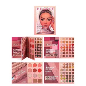 Palette d'ombres à paupières scintillantes imperméables de haute qualité, best-seller, pour peaux foncées et claires, logo personnalisé, vente en gros, marque privée, poudre - Product Image 1