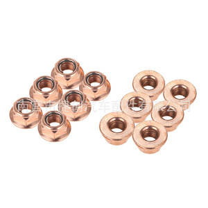 Tuerca de brida hexagonal M8 chapada en cobre antidesprendimiento para tubo de escape BMW Serie 3 E30 A1201420072 - Product Image 4